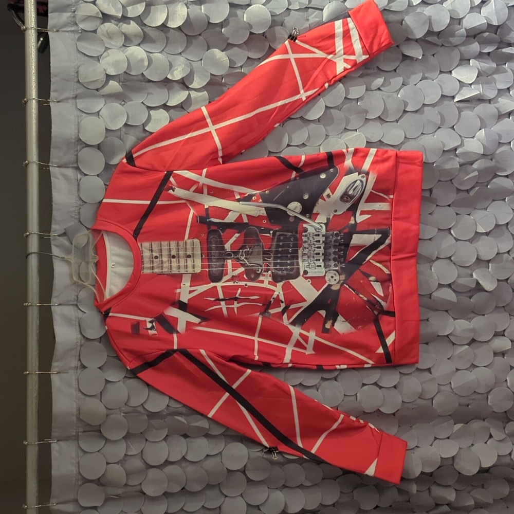 Red Graphic Guitar (Van Halen) Sweatshirt